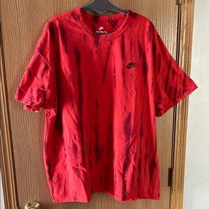 Nike Loose Fit Red Tie Dye
